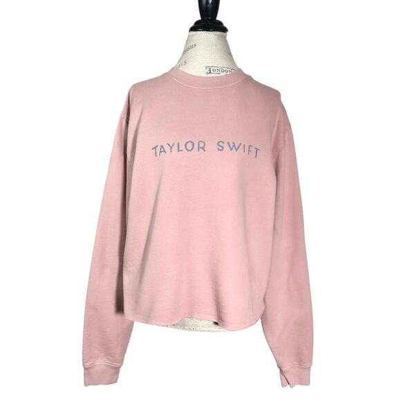 Taylor Swift | Women | 1989 Taylor’s Version Pink DIY Cropped Sweatshirt | 2XL - Picture 2 of 12